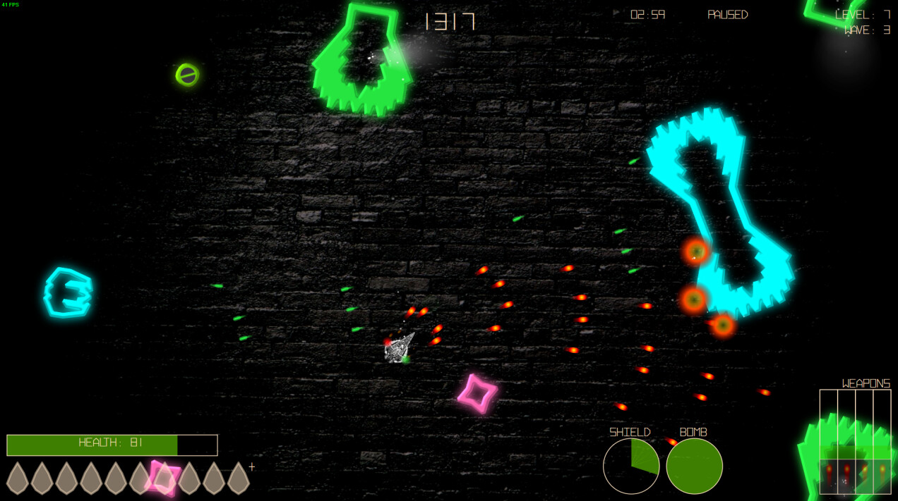 Asteroids game